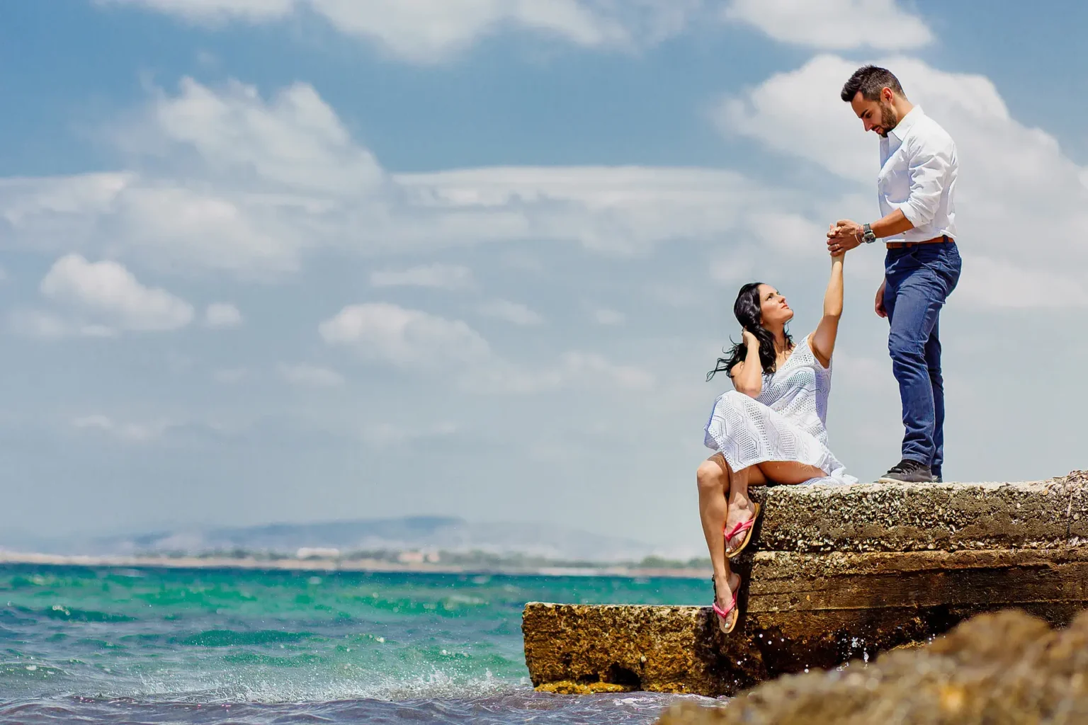 173 Φωτογραφια γαμου θαλλασα